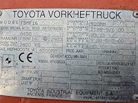 Toyota - 2002 - fbmf16 - vorkheftruck - afbeelding 6 van  6