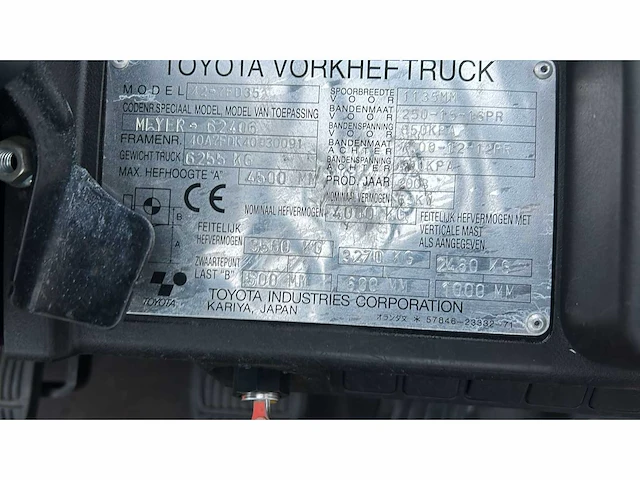 Toyota - 42-7fd35 - vorkheftruck - afbeelding 7 van  7