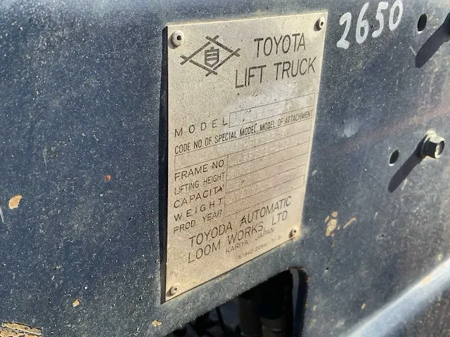 Toyota 25 vorkheftruck - afbeelding 14 van  22