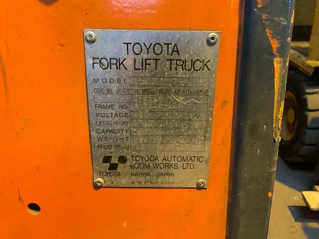 Toyota 2fbe18 vorkheftruck - afbeelding 2 van  11