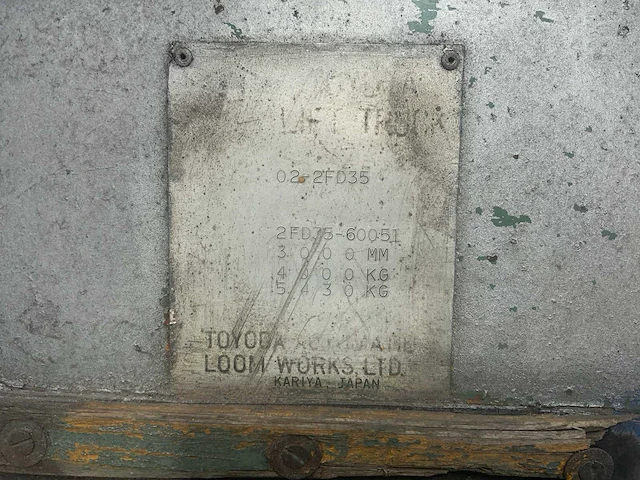 Toyota 2fd35 vorkheftruck - afbeelding 15 van  24