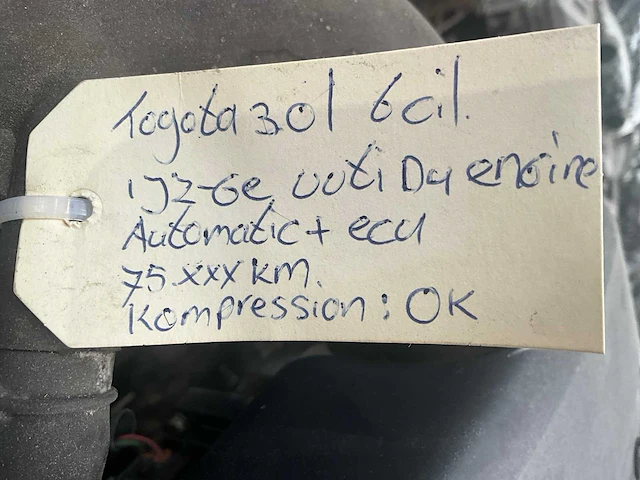 Toyota 3.0l 6 cilinder 1jz-ge automotor - afbeelding 6 van  6