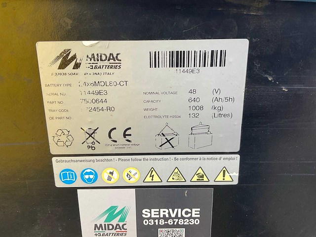 Toyota 4fb25 vorkheftruck - afbeelding 16 van  23