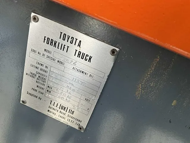 Toyota fbm16 vorkheftruck - afbeelding 2 van  10