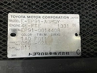 Toyota glanza ep91 4efte motorset - afbeelding 9 van  9