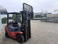 Toyota heftruck met 4e ventiel-vorkversteller-sideshift-470cm hoog-weing uren 6445 - afbeelding 9 van  15