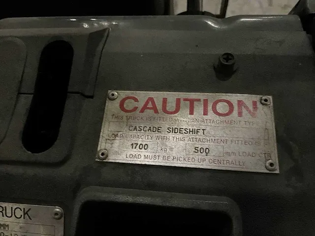 Toyota sas 18 vorkheftruck v.v sideshift urenstand: 4340 - afbeelding 11 van  14