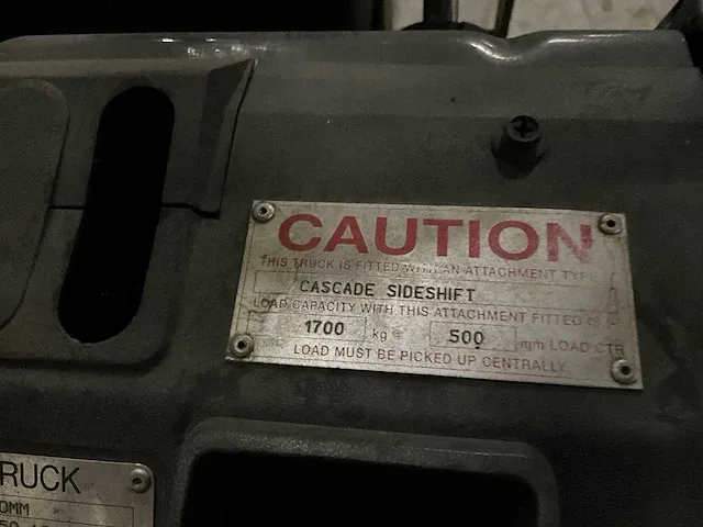 Toyota sas 18 vorkheftruck v.v sideshift urenstand: 4340 - afbeelding 12 van  14