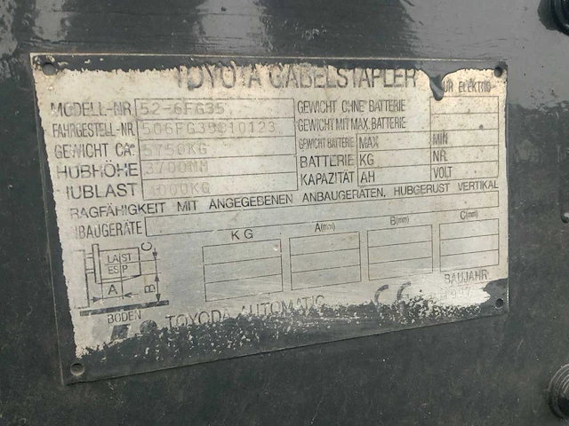 Toyota vorkheftruck - afbeelding 13 van  22