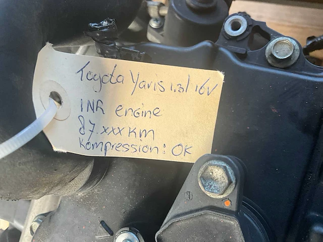 Toyota yaris 1.3l 16v 1nr automotor - afbeelding 5 van  5