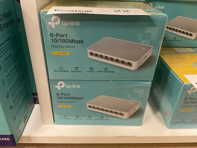 Tp link 8poorts switch (9x) - afbeelding 2 van  2