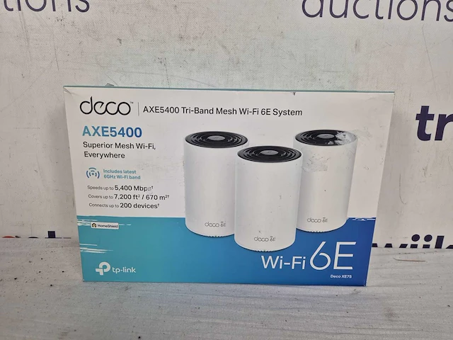 Tp-link deco xe75 - mesh wifi - wifi versterker - wifi 6e - 5400 mbps - 3-pack - afbeelding 2 van  2