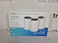 Tp-link deco xe75 - mesh wifi - wifi versterker - wifi 6e - 5400 mbps - 3-pack - afbeelding 2 van  2