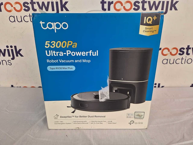 Tp-link tapo rv30 max plus 0,3 l stofzak zwart - afbeelding 2 van  2
