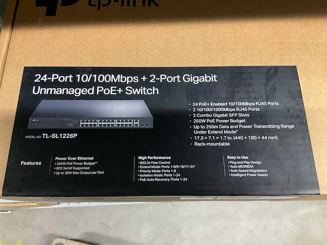 Tp link tl-sl 1226p switch - afbeelding 2 van  2