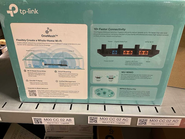 Tp linkac 1200 mesh wi-fi router - afbeelding 2 van  2
