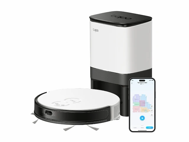 Tplink tapo rv20 mop plus robotstofzuiger met dweilfunctie magslim automatische leegstation 4l - afbeelding 2 van  5