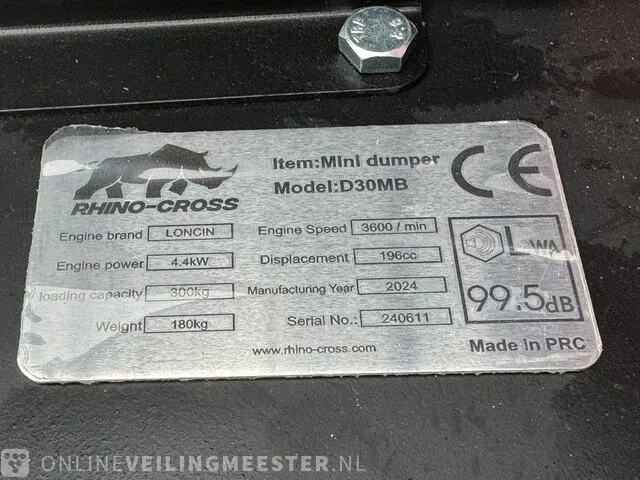 Track dumper rhino-cross - afbeelding 10 van  11