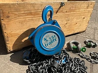Tractel tralift kettingtakel 1.5 ton - met statieven - afbeelding 4 van  6