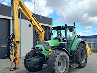 Tractor deutz-fahr, 6160 agrotron met maaiarm herder grenadier mbm5lp, bouwjaar 2014