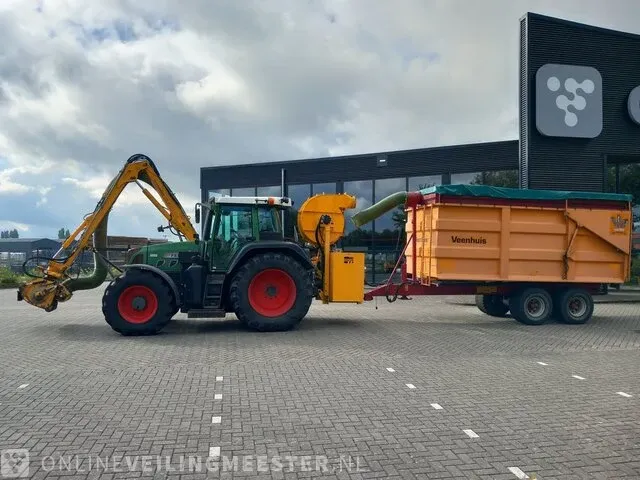 Tractor fendt, 716 vario tms 4wd met klepelmaaier herder en kipper veenhuis, bouwjaar 2010 - afbeelding 12 van  67