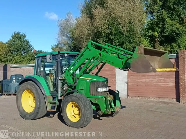 Tractor john deere, 6120 met voorlader en puinbak, bouwjaar 2003 | 8226h. | tvd-84-j - afbeelding 12 van  30