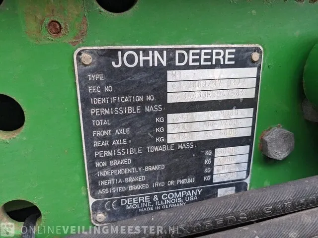 Tractor john deere, 6430 premium, bouwjaar 2009 | tzr-86-l - afbeelding 40 van  68