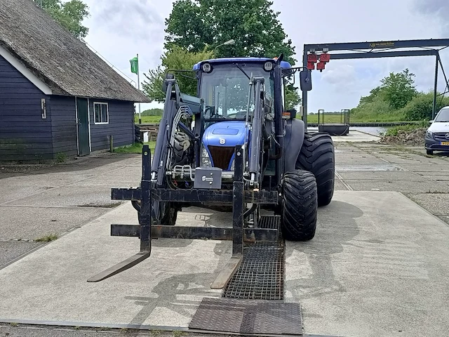 Tractor, new holland, tn60d met voorlader 520tl en vork, 2005 - afbeelding 6 van  52