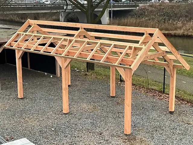 Traditionele douglas kapschuur 1560x460x325 cm - afbeelding 4 van  17