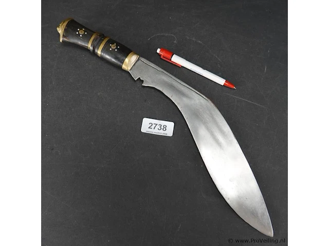 Traditionele nepalese khukuri of kukkri - afbeelding 2 van  5