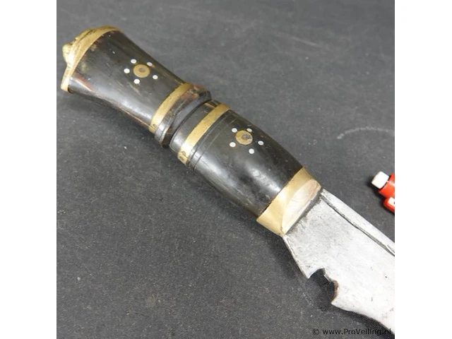 Traditionele nepalese khukuri of kukkri - afbeelding 3 van  5