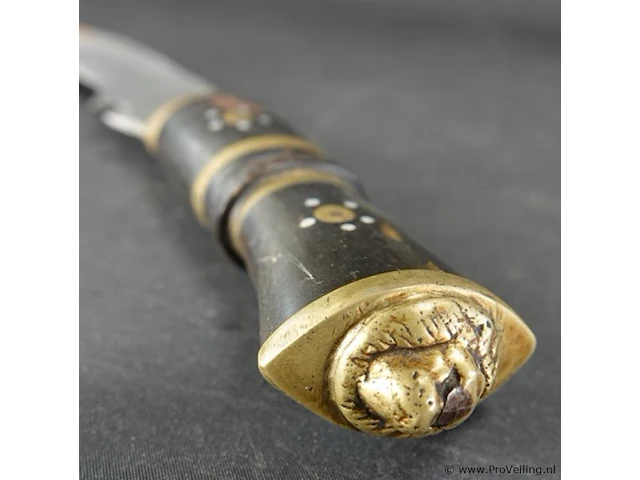 Traditionele nepalese khukuri of kukkri - afbeelding 5 van  5