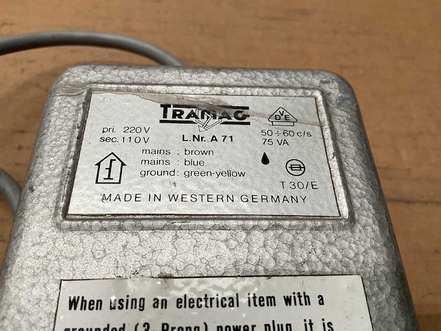 Tramag a71 transformator - afbeelding 3 van  3