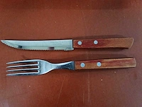 Tramontina - steak bestek mes en vork set (50x) - afbeelding 1 van  4