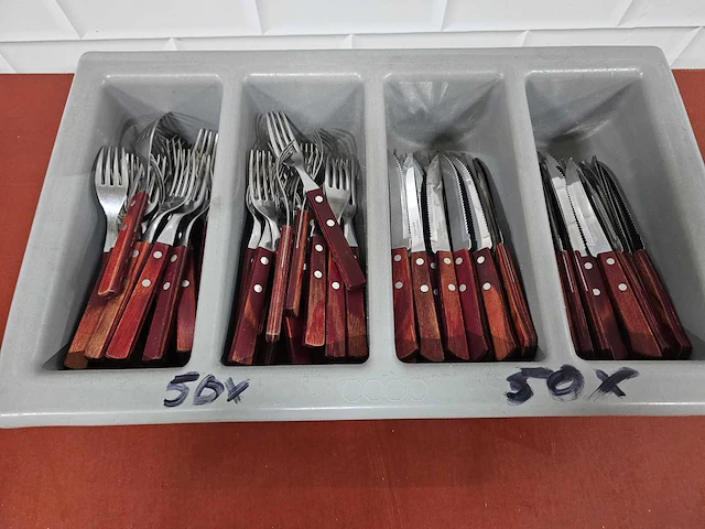 Tramontina - steak bestek mes en vork set (50x) - afbeelding 3 van  4