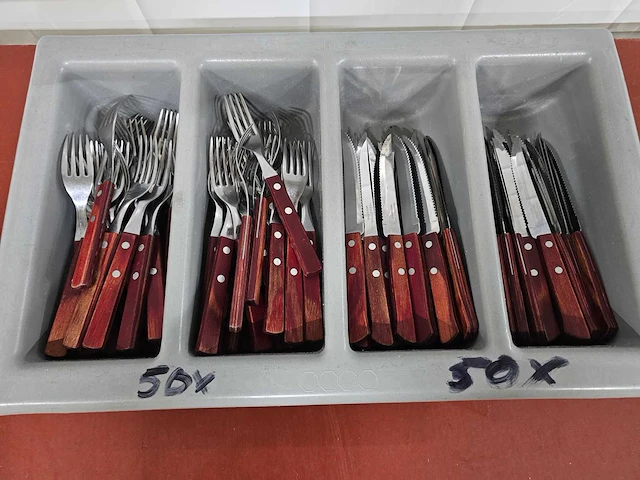 Tramontina - steak bestek mes en vork set (50x) - afbeelding 4 van  4