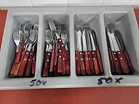 Tramontina - steak bestek mes en vork set (50x) - afbeelding 4 van  4