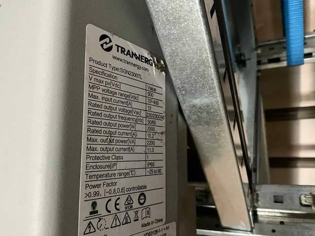 Trannergy sgn3000tl omvormer (4x) - afbeelding 4 van  4