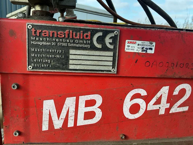 Transfluid mb642 mobiele buigmachine en afkortzaag - afbeelding 9 van  9