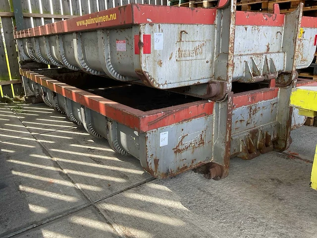 Translift 6 m3 afzet afvalcontainer “ketting/kabelsysteem” - afbeelding 1 van  7