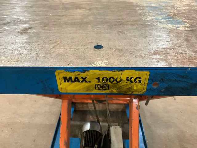 Translyft hefplateau 130x100x110cm 1000kg - afbeelding 6 van  6