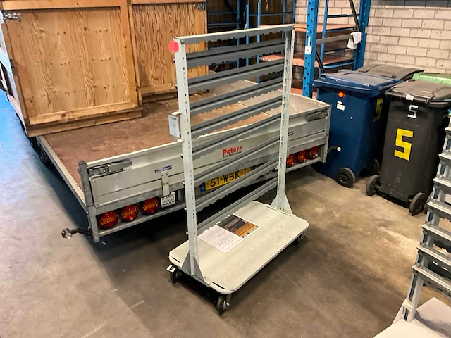 Transportkar voor magazijnbakken - afbeelding 2 van  5