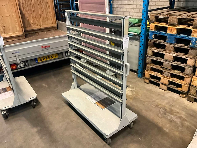 Transportkar voor magazijnbakken - afbeelding 1 van  8