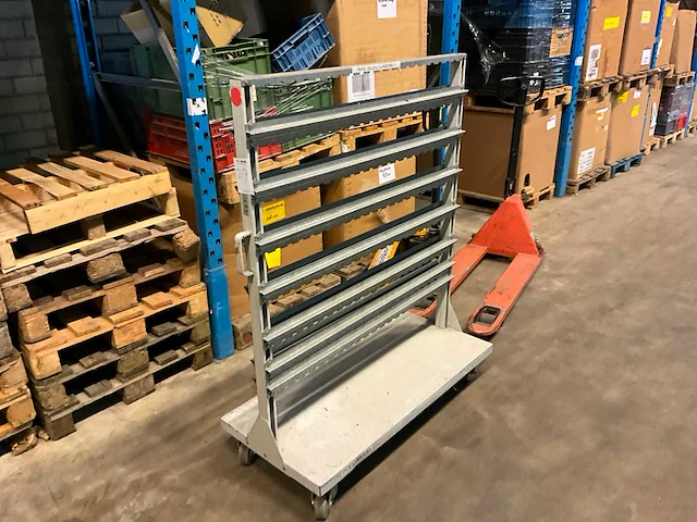 Transportkar voor magazijnbakken - afbeelding 1 van  7