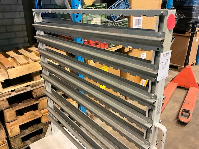 Transportkar voor magazijnbakken - afbeelding 3 van  7
