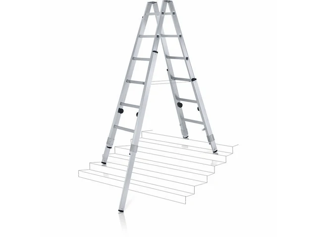 Trap met 2x8 sporten en verlengbare bomen zarges, varioflex b 41938 - afbeelding 1 van  1