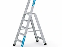 Trap met veiligheidsplatform 1 x 5 trede zarges, seventec s 40335 - afbeelding 1 van  6