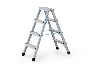 Trap met veiligheidsplatform 2x4 treden zarges, xlstep b 41264 - afbeelding 1 van  4