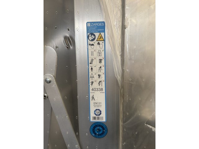 Trap met veiligheidsplatform 8 treden zarges, seventec s 40338 - afbeelding 4 van  4