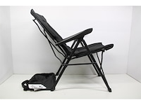 Travellife barletta camping vouwstoel cross black wateren uv-bestendig zwart - afbeelding 2 van  2